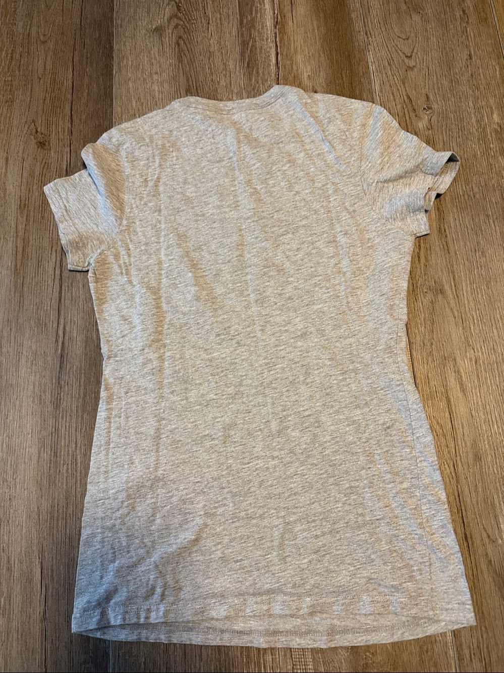 adidas Heather Gray Tee with Mint Logo - Picture 5 of 5
